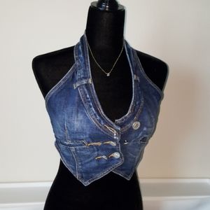 BCBG Ventage jeans vest